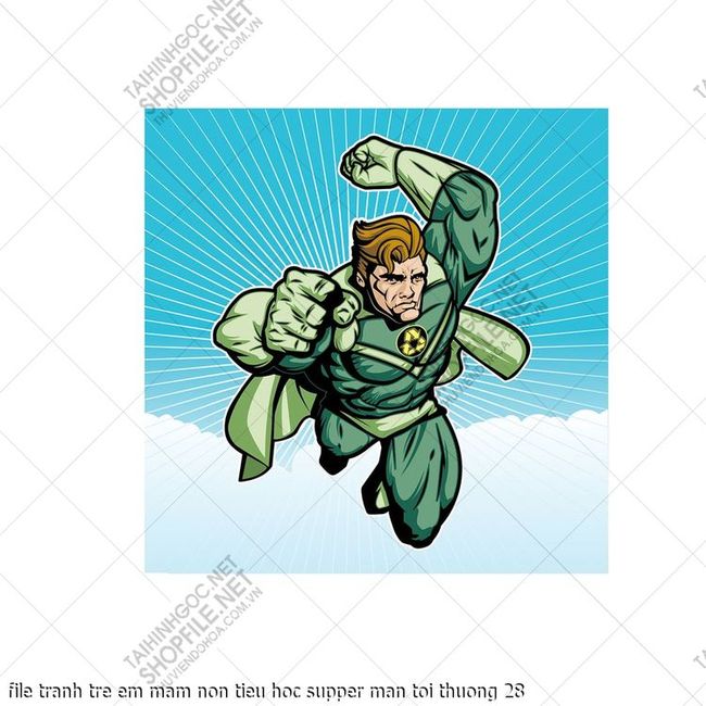 file tranh tre em mam non tieu hoc supper man toi thuong 28